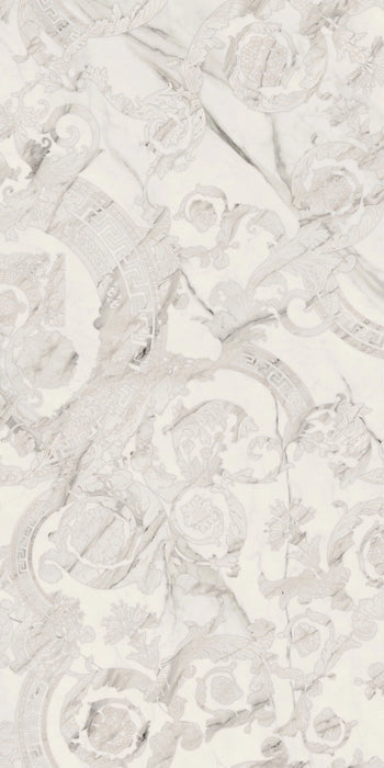 Versace Tiles, Maximvs - G67520 - Statuario White Megabarocco, Lux, 120x280cm, 6.00mm, Rett.