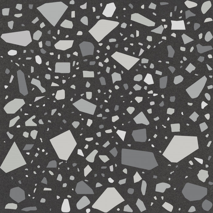 Quintessenza Ceramiche, Confetti - CNF106M - Nero Grigio, Matt, 18.6x18.6cm, 9.00mm