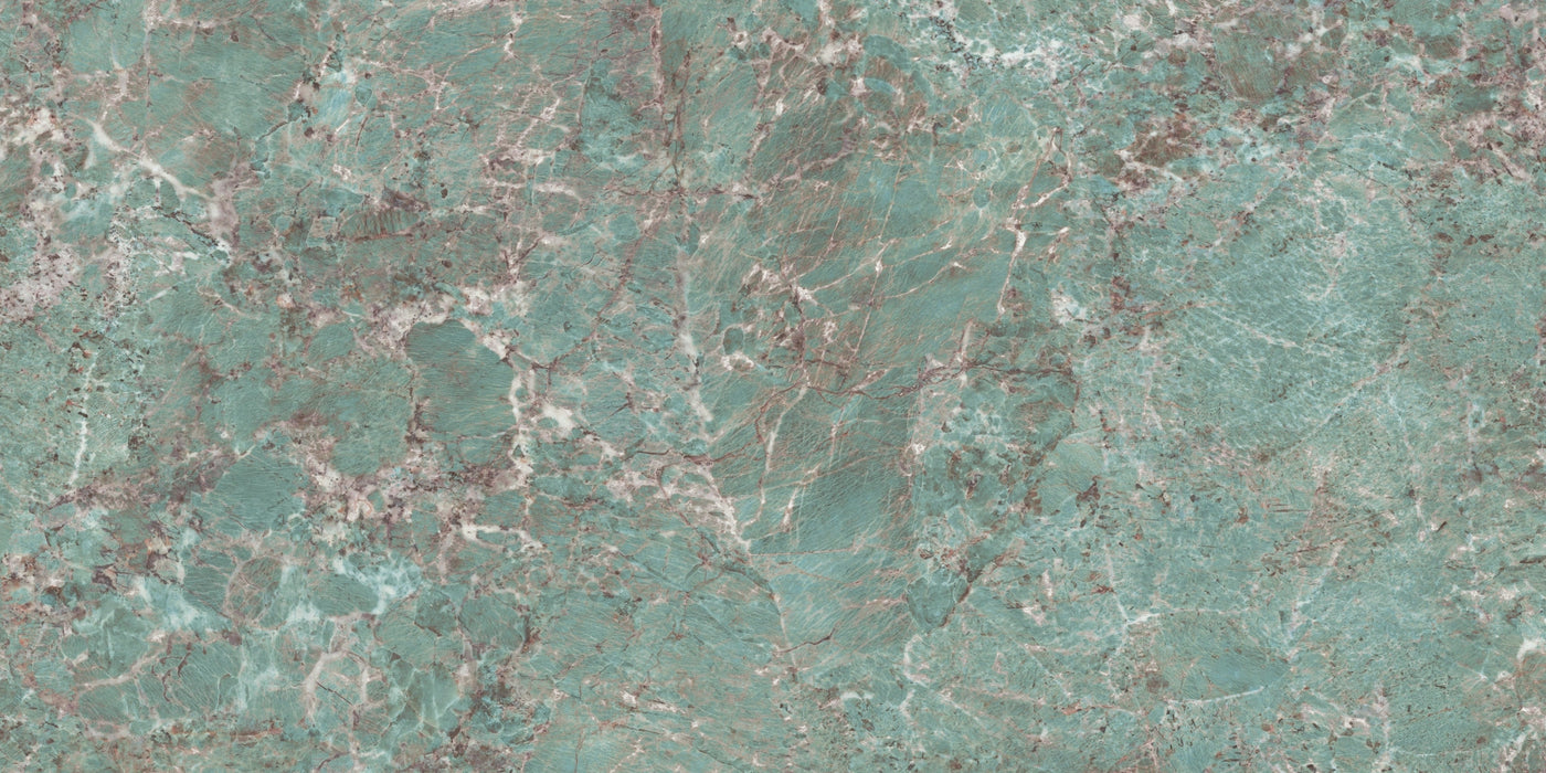 Casalgrande Padana, Marmoker - Caribbean Green, Lucida, 60x120cm, 10.00mm, Rett.