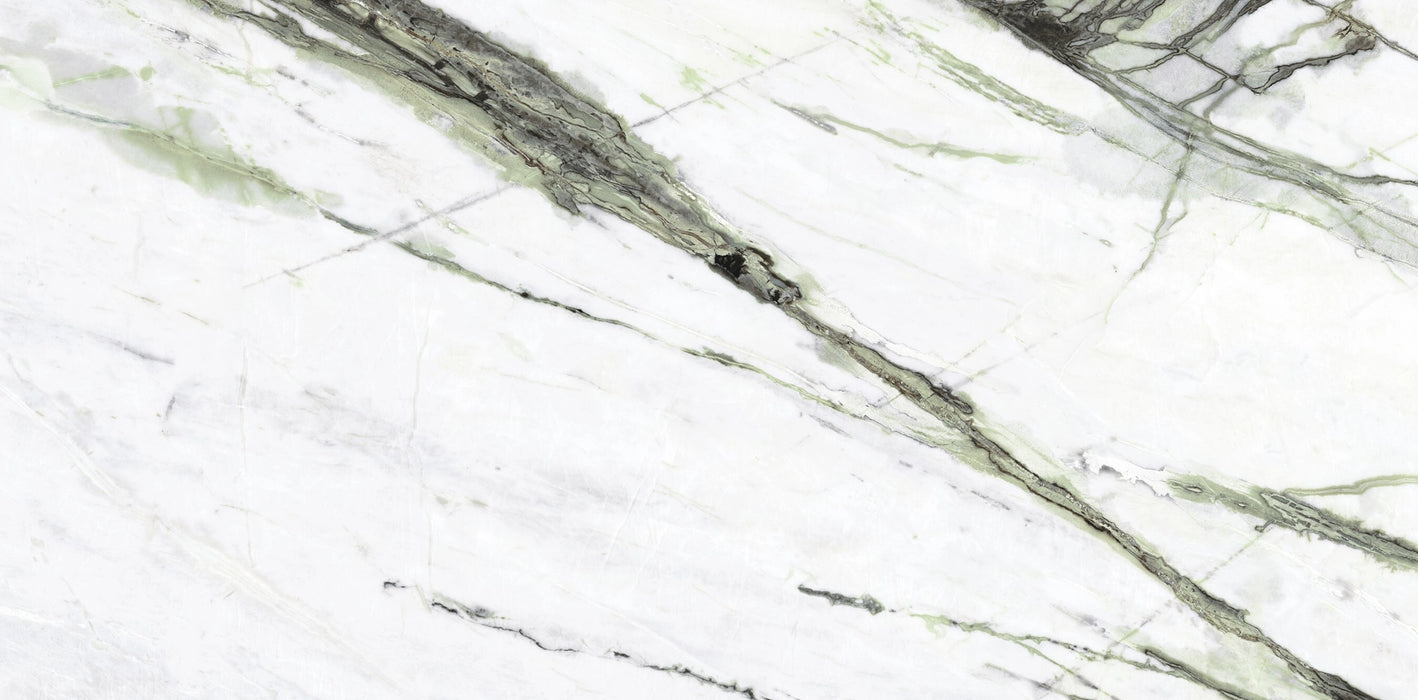 Ceramica Magica, Microcosmi - MAMICG612P - Calacatta Green, Polished, 60x120cm, 9.00mm, Rett.