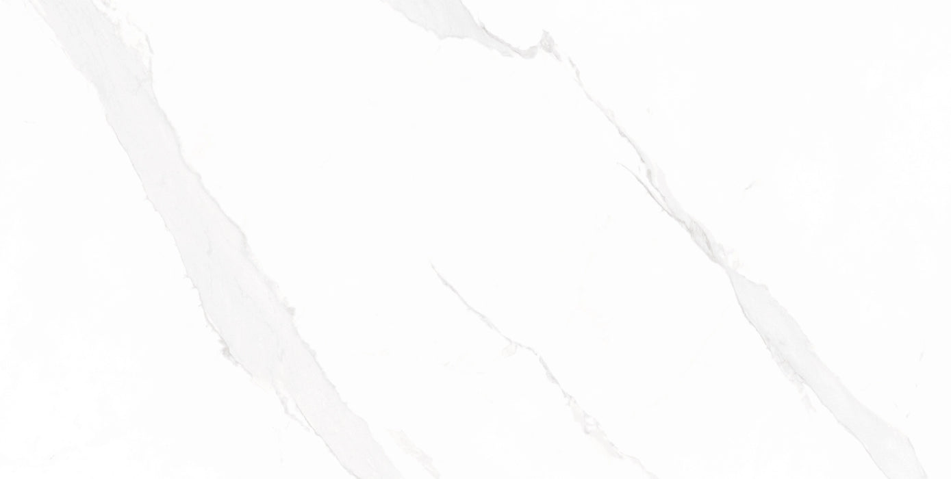 Geotiles, Luxury - White, Glossy Glazed, 60x120cm, 9.00mm, Rett.