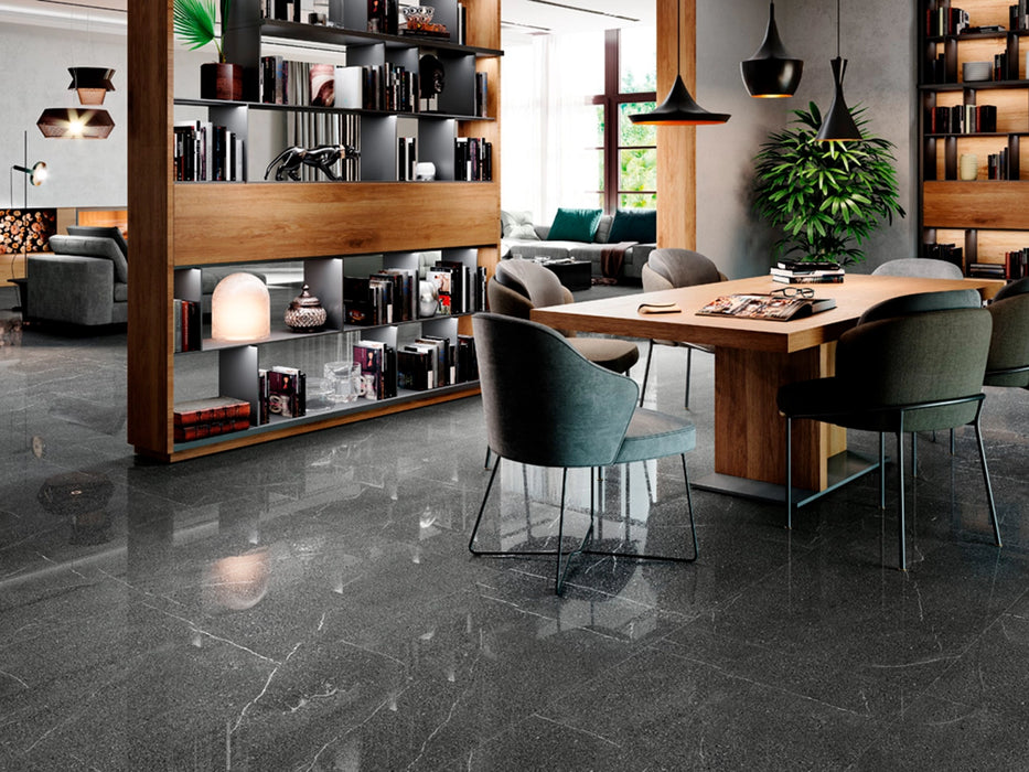 PorcelaniteDos, Cleveland - 6631 - Grey, Soft Touch Natural, 64x147.5cm, 10.00mm, Rett.