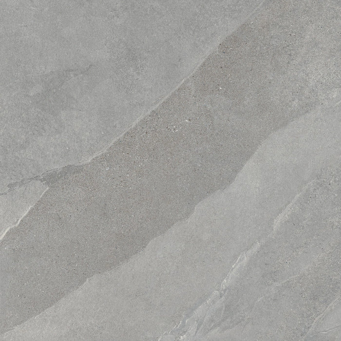 Tuscania Ceramiche, Slash - M5X5 - Mid Grey, Naturale, 61x61cm, 9.00mm, Rett.