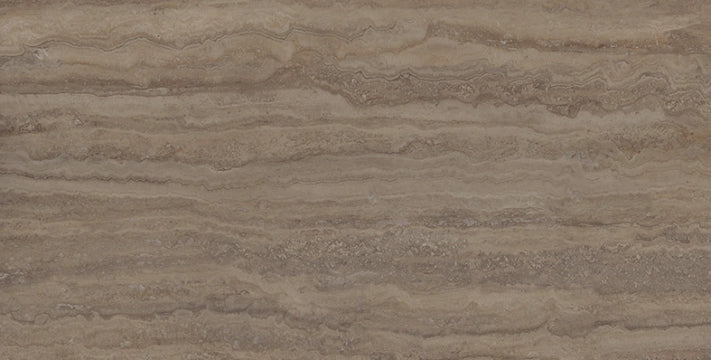 Provenza Ceramiche, Unique Travertine - EJSN - Chocolate, Vein Cut Full Lappato, 60x120cm, 9.50mm, Rett.