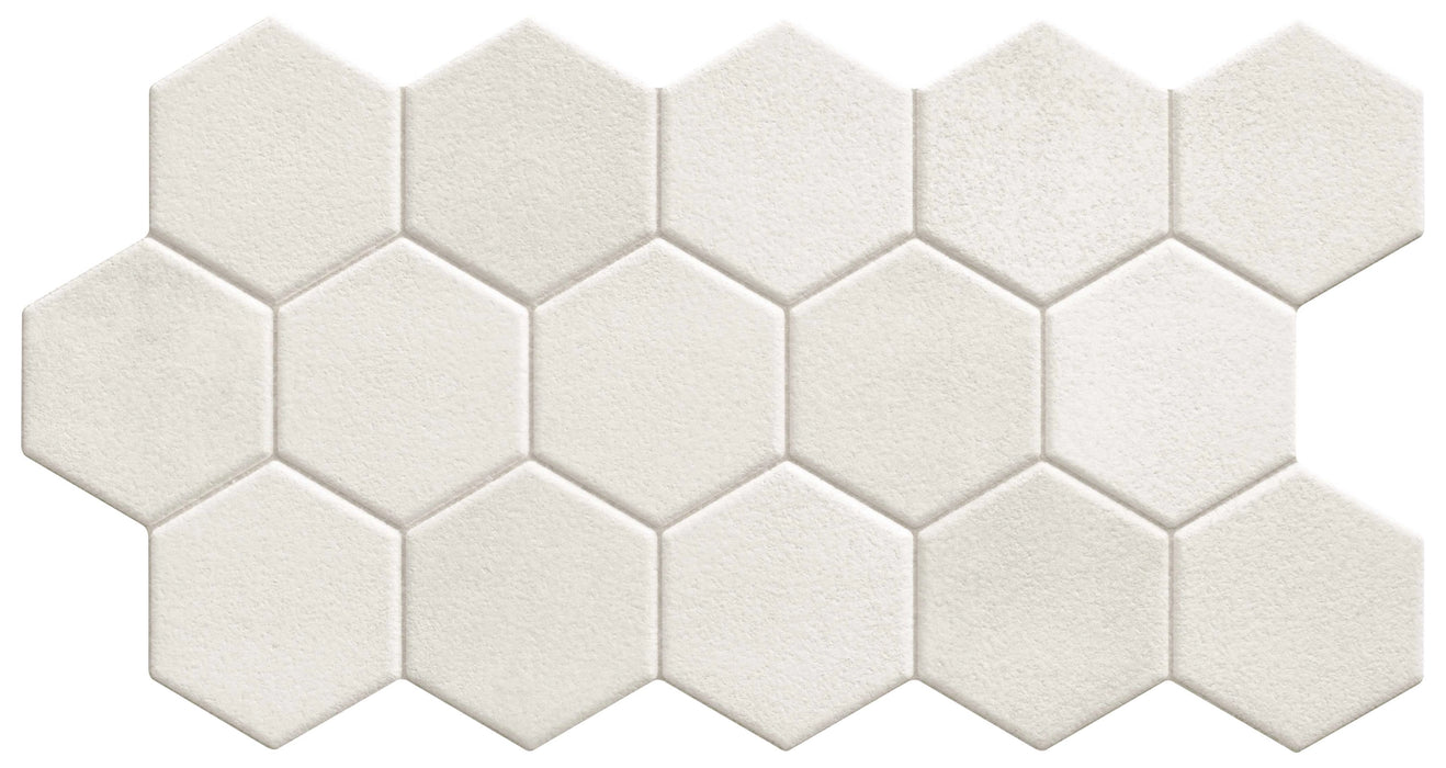 Realonda, Hex - White, Mate, 26.5x51cm, 10.00mm