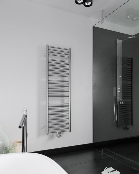 Instamat Inox Rechte Elektrische radiator - 600W - 181x50,5cm - RVS Geborsteld-  IS180.50ES02