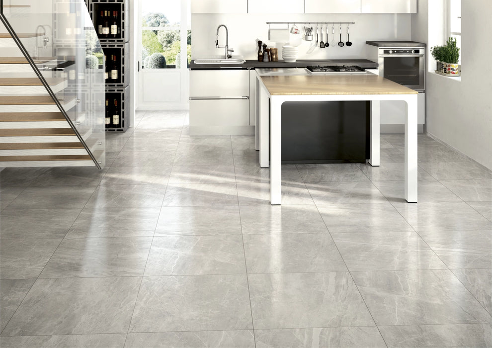 Il Cavallino Ceramiche, Athena - Grigio, Naturale, 30.4x61cm, 9.50mm, Rett.