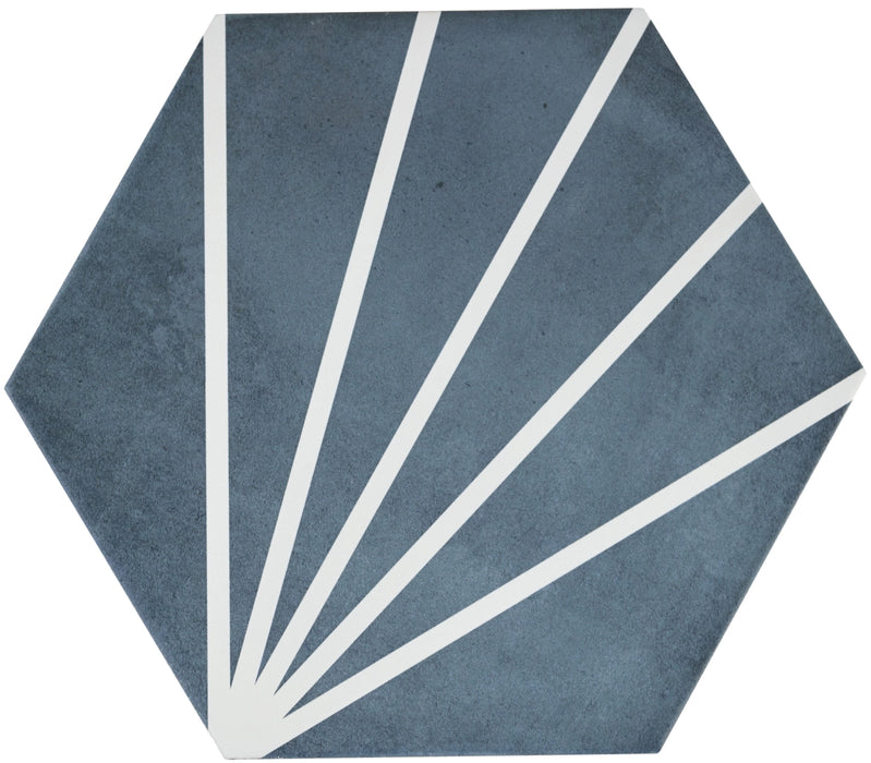 Durstone, Segment - Blue 2, Natural, 23x27cm, 10.00mm, Rett.