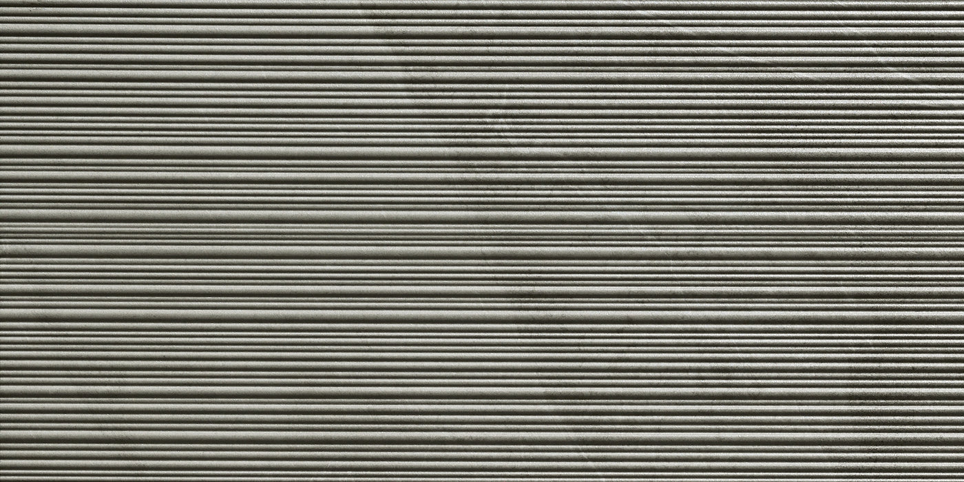 Italgraniti, Shale - SL0463R - Ash, Ribbed, 30x60cm, 9.00mm, Rett.