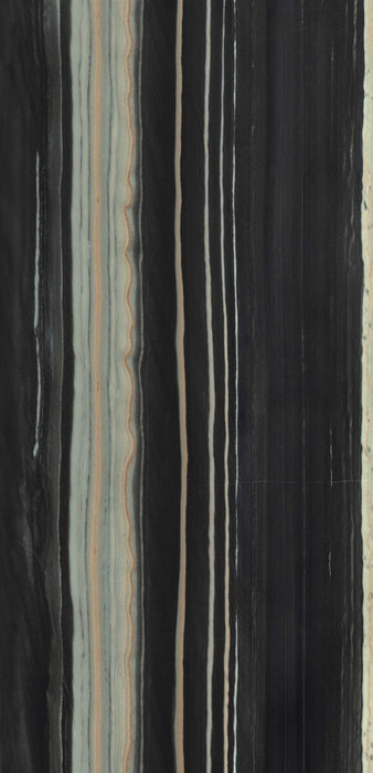 Tau Ceramica, Grum - Black, Polished, 120x260cm, 6.00mm, Rett.