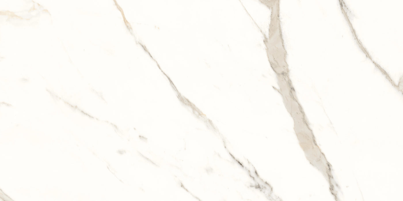 Panaria Ceramica, Trilogy - PGXTY50 - Calacatta White, Lux, 60x120cm, 9.50mm, Rett.