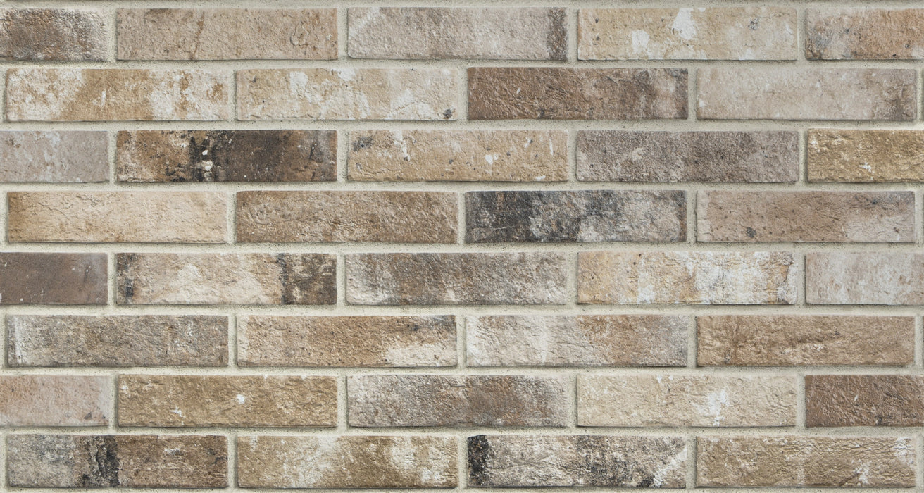 Ceramica Rondine, London - J85878 - Brick Beige, Naturale, 6x25cm, 9.50mm