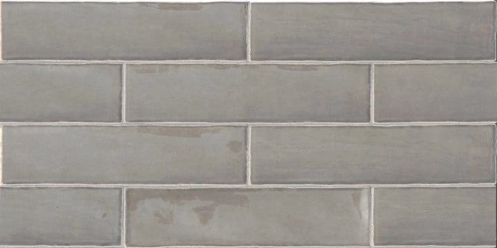 Terratinta Ceramiche, Betonbrick Wall - TTBB73CGW - Clay , Glossy, 7.5x30cm, 8.00mm, Rett.