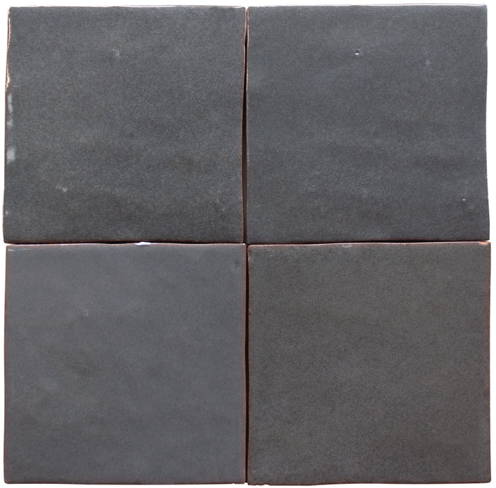 Cevica, Zelij - CEM10 - Gris Oscuro, Brillo, 10x10cm, 10.00mm