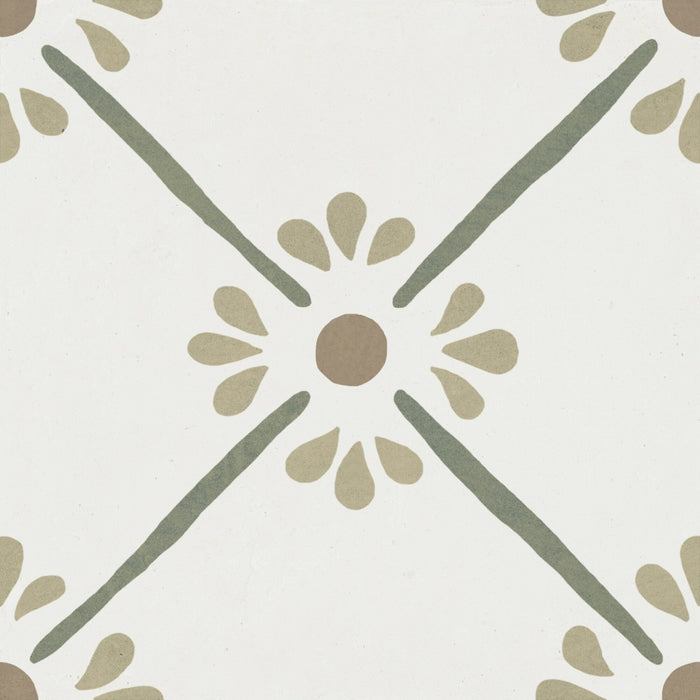 Harmony Inspire, Provenza - Green Bloom, Matt, 22.3x22.3cm, 9.00mm, Rett.