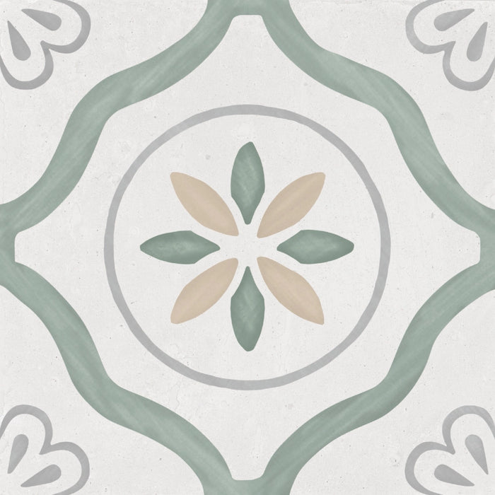 Harmony Inspire, Sirocco - 32928 - Green Petals, Matt, 22.3x22.3cm, 10.00mm, Rett.