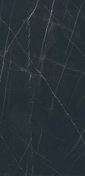 Tau Ceramica, Marquina - Black, Matt, 120x240cm, 6.00mm, Rett.