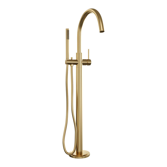 Brauer Gold Edition vrijstaande badkraan - staafhanddouche - Geborsteld Goud PVD - 5-GG-042-1