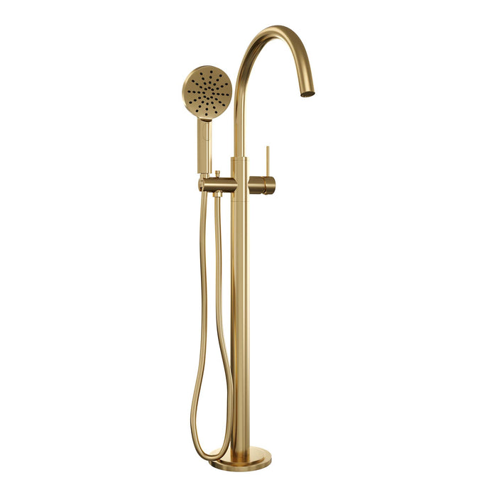 Brauer Gold Edition vrijstaande badkraan - 3 standen handdouche - Geborsteld Goud PVD - 5-GG-042-2