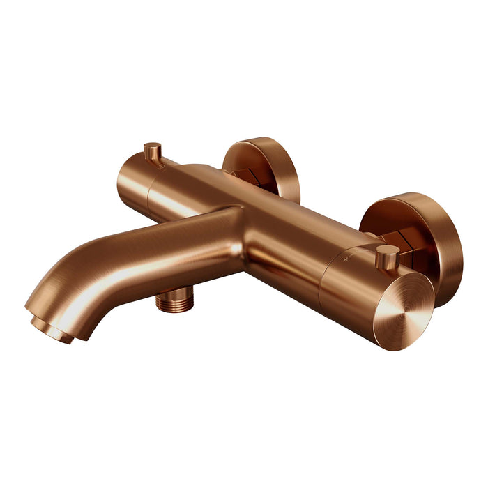 Brauer Copper Edition badthermostaat met omstel Geborsteld Koper PVD - 5-GK-041