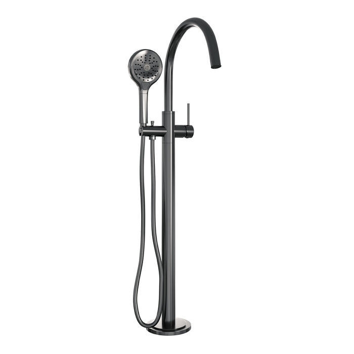 Brauer Black Edition vrijstaande badkraan - 3 standen handdouche - Mat Zwart - 5-S-042-2