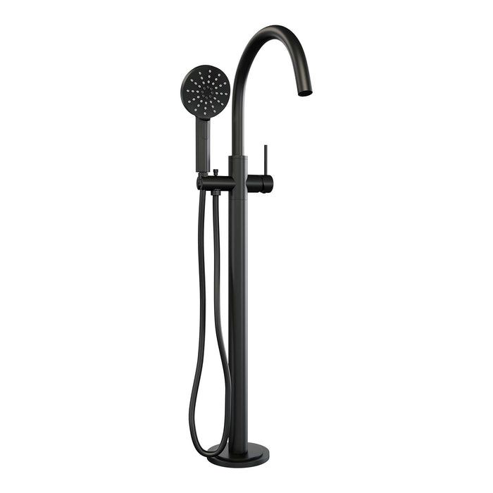 Brauer Black Edition vrijstaande badkraan - 3 standen handdouche - Mat Zwart - 5-S-042-2