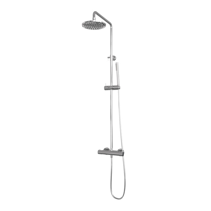 Brauer Chroom Edition stortdoucheset - hoofddouche 20cm - staafhanddouche - chroom -  5-CE-007-1