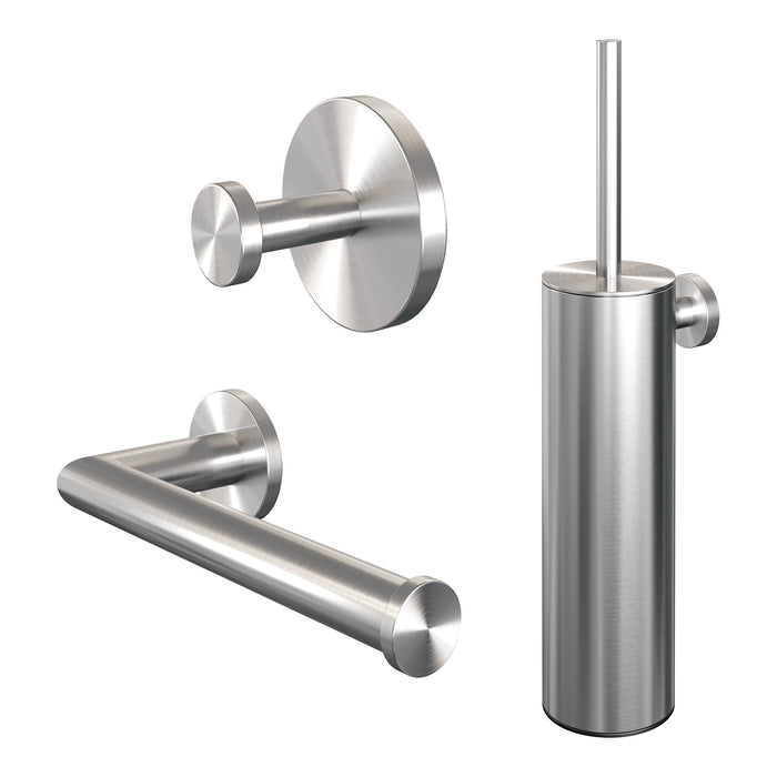 Brauer Copper Edition toilet accessoires set 3-in-1 Geborsteld Koper PVD -  5-GK-152