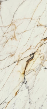 Ceramiche Supergres, Purity Of Marble - Tuscany - PMW8 - Mysterious White, Lux, 120x278cm, 6.00mm, Rett.