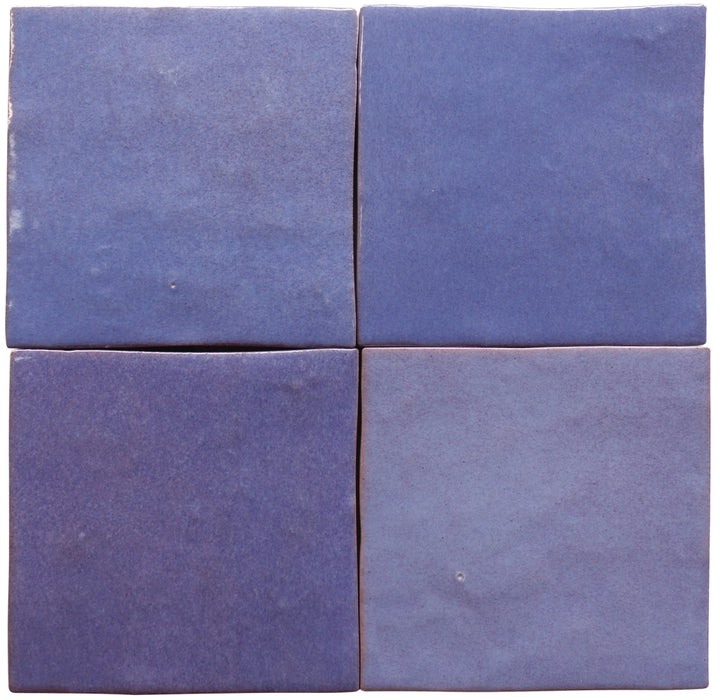 Cevica, Zelij - CEM10 - Lila, Brillo, 10x10cm, 10.00mm