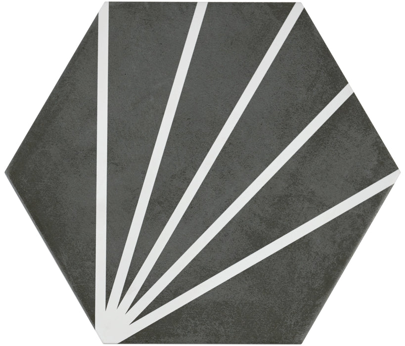 Durstone, Segment - Black 2, Natural, 23x27cm, 10.00mm, Rett.