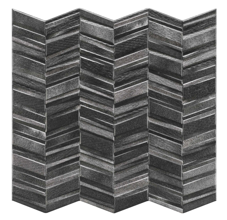 Realonda, Chevron - Black, Mate, 44x44cm, 10.00mm