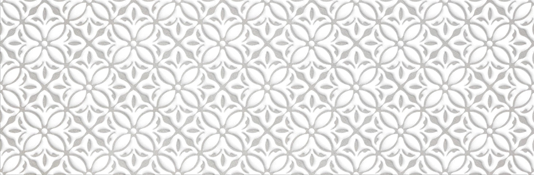 Saloni Ceramica, Decor Action - GCE710 - Floris Gris, Matt, 30x90cm, 10.60mm, Rett.