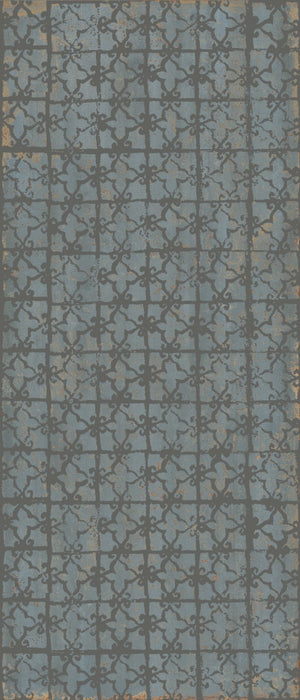 ABK, Poetry Decor - PF60010232 - Stamp Metal Verdigris, Naturale, 120x280cm, 6.00mm, Rett.