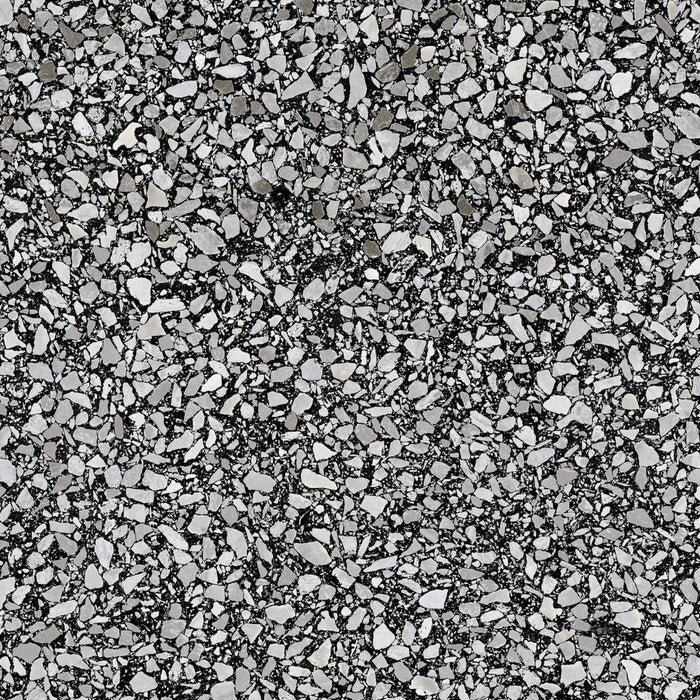 Casalgrande Padana, Terrazzo - Black, Naturale, 75.5x75.5cm, 10.00mm, Rett.