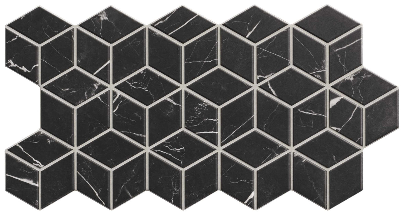 Realonda, Rhombus - Marquina, Mate, 26.5x51cm, 10.00mm