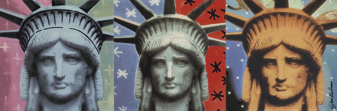 Ceramiche Settecento, Steve Kaufman - 24183 - Lady Liberty (b), Matt, 31.9x96.3cm, 10.00mm, Rett.