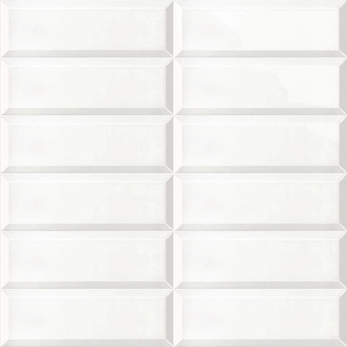 Mainzu, Solid White - Blanco , Brillo, 10x30cm, 10.00mm