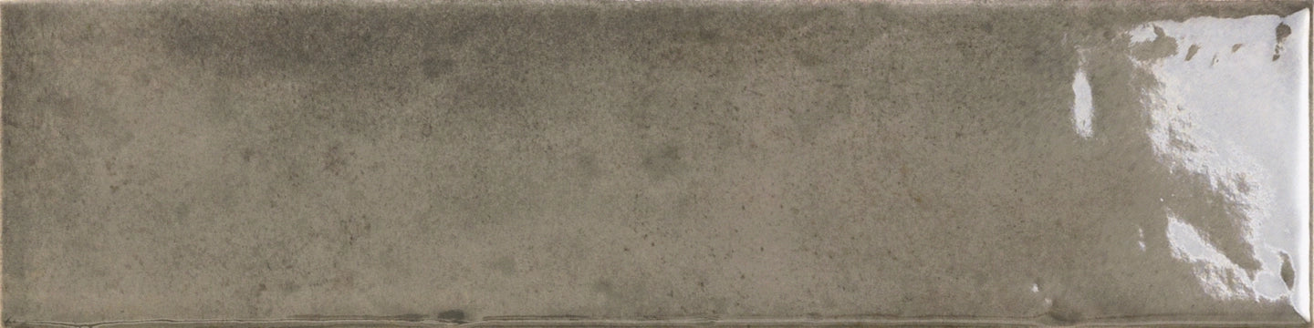 Ceramiche Settecento, Oxida - 154502 - Grey, Glossy, 7.5x30cm, 10.00mm, Rett.