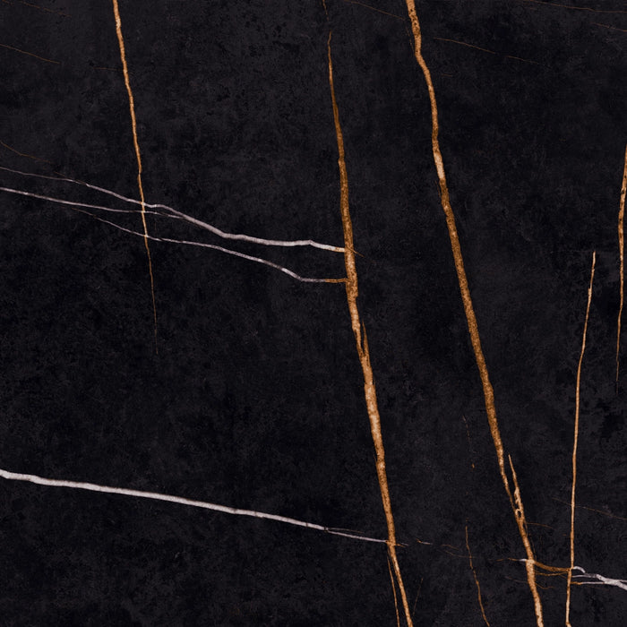 Gardenia Orchidea, La Marmoteca - G0027056 - Sahara Noir, Lux, 120x120cm, 6.00mm, Rett.