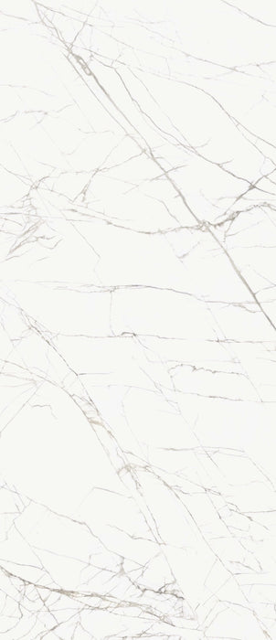 Casalgrande Padana, Marmoker - Titan White, Lucida, 120x240cm, 6.50mm, Rett.