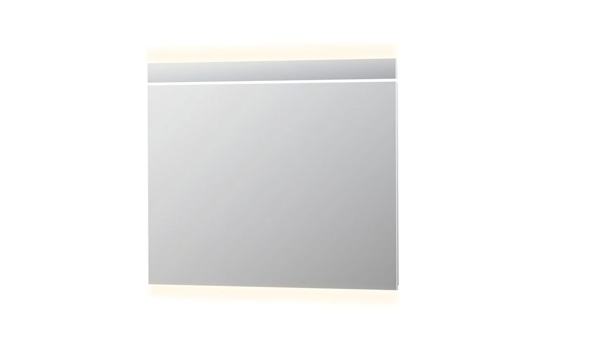 Ink spiegel SP6 100 x 80 cm met indirecte boven/onder LED verlichting, geïntegreerde horizontale LED verlichting en sensorschakelaar - 8408440