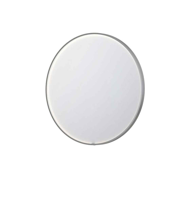 Ink SP24 spiegel rond 80cm met kader - direct LED verlichting rondom, geborsteld RVS - 8409323