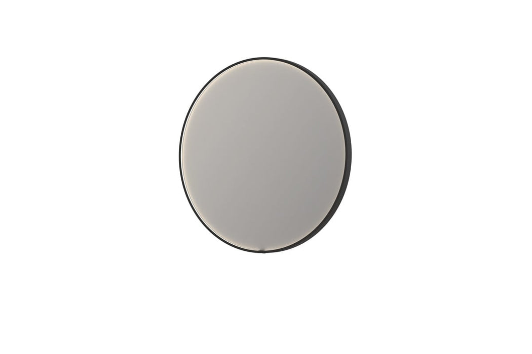 Ink SP24 spiegel rond 100cm met kader - direct LED verlichting rondom - geborsteld mat goud - 8409332