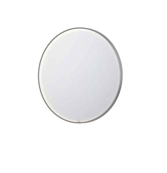 Ink SP24 spiegel rond 100cm met kader - direct LED verlichting rondom, Mat Wit - 8409331