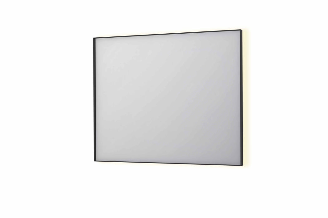 Ink SP32 spiegel 100x80cm - LED verlichting rondom, Mat Zwart - 8410060