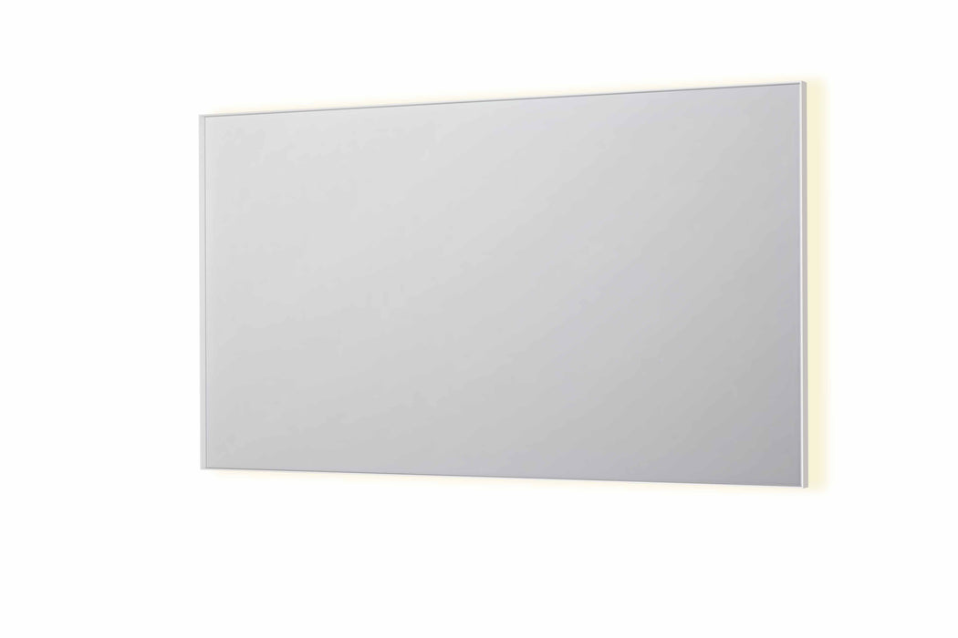 Ink SP32 spiegel 140x80cm - LED verlichting rondom, Mat Wit - 8410081