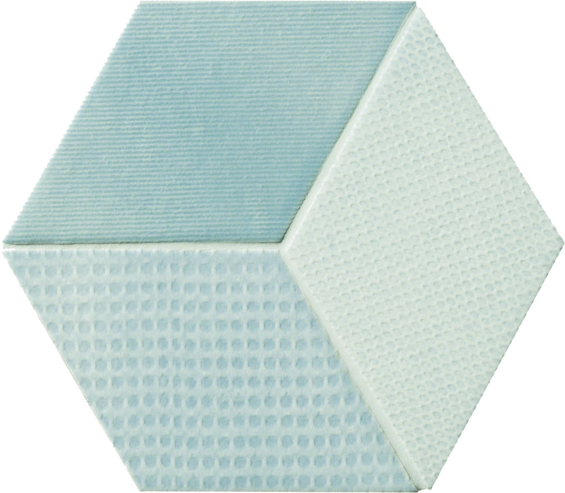 Mutina, Tex - RETX07 - Blue, Natural, 11.5x20cm, 10.00mm