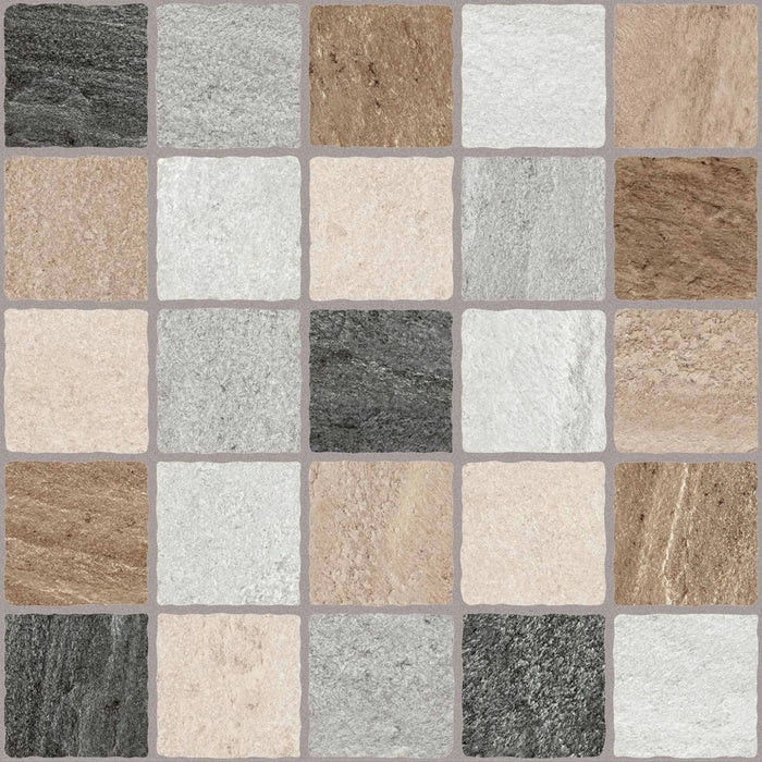 Codicer, Calzada - Tracia Mix, Naturale, 50x50cm, 10.00mm, Rett.