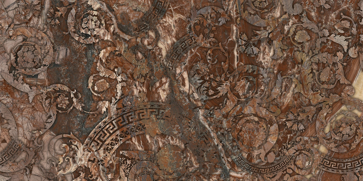 Versace Tiles, Maximvs - G67597 - Rosa Venezia Megabarocco, Lux, 60x120cm, 10.00mm, Rett.